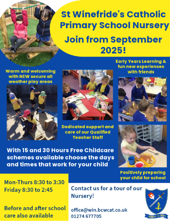 Nursery September 2025 - Open for Applications